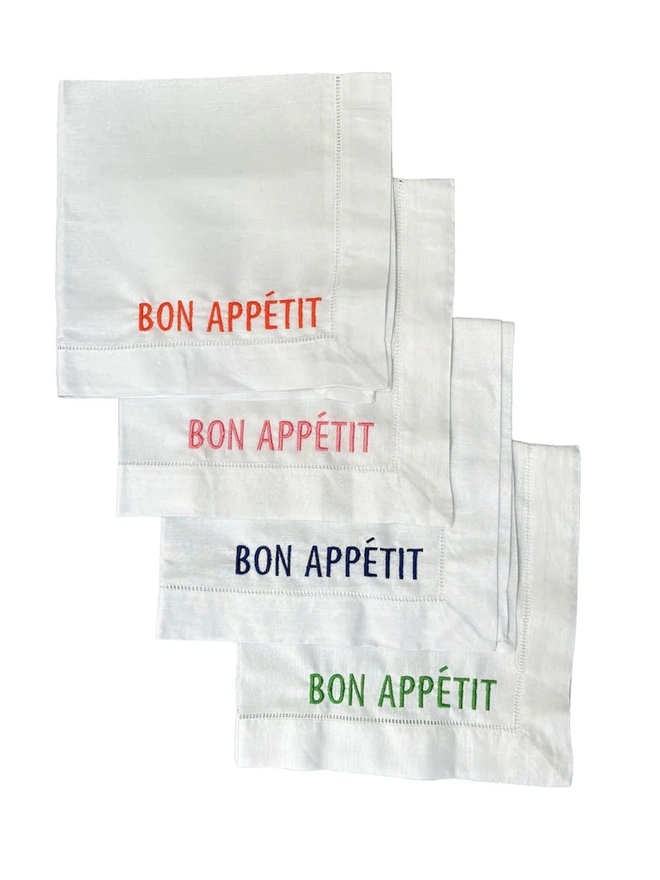Bon Appetit Napkins (Set Of 4)