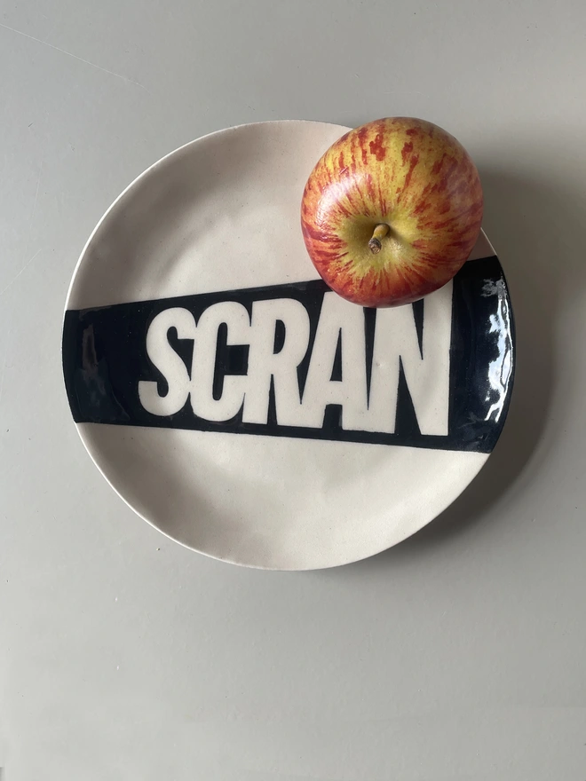 Scran Stoneware Plate