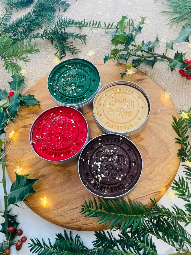 Christmas Sensory Playdough Collection (Pack Of 4)