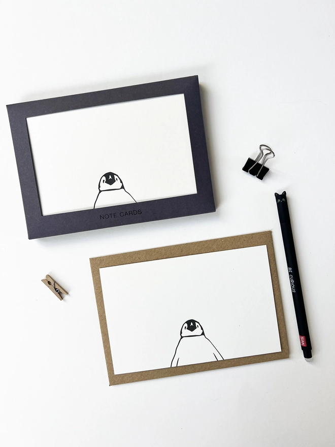 blank letterpress correspondence boxed card set 