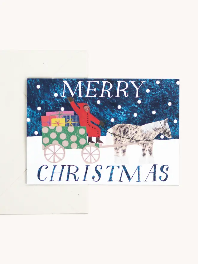 christmas sleigh card