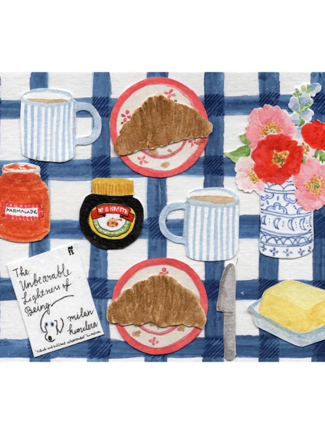 Lightness Breakfast Greetings Card