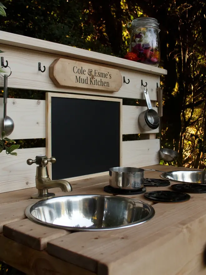 Personalised Wooden Outdoors Kids Kitchen 