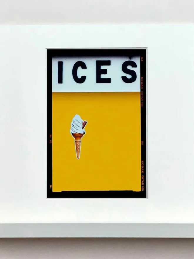 'ICES', Mustard, Bexhill on Sea, Colourful Artwork