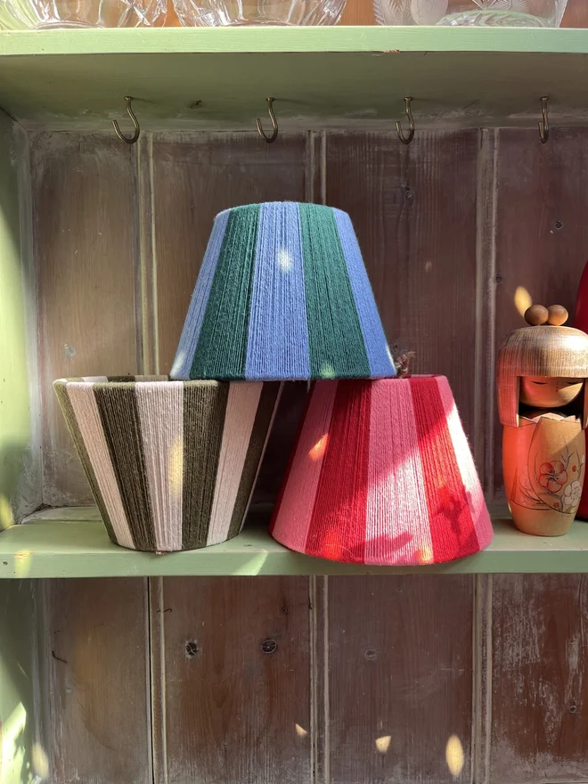 Twilight The Forest Green And Denim Blue Stripe String Lam