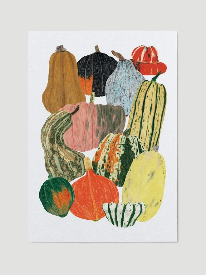 Squash Vegetable Print