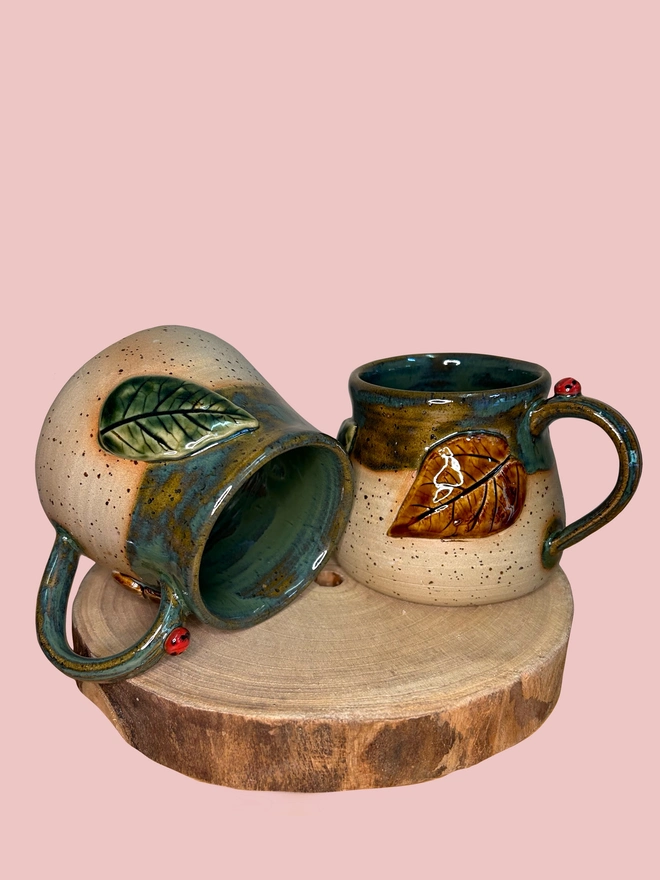 Ceramic Leaf Mug 