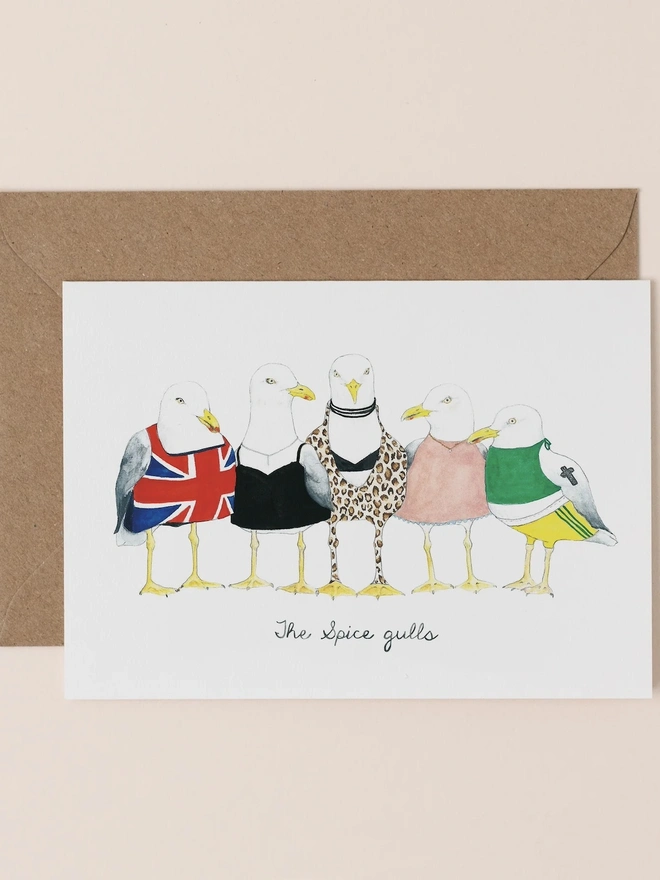 'The Spice Gulls' Friendship Card