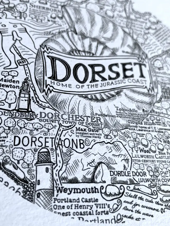 Dorset greetings card