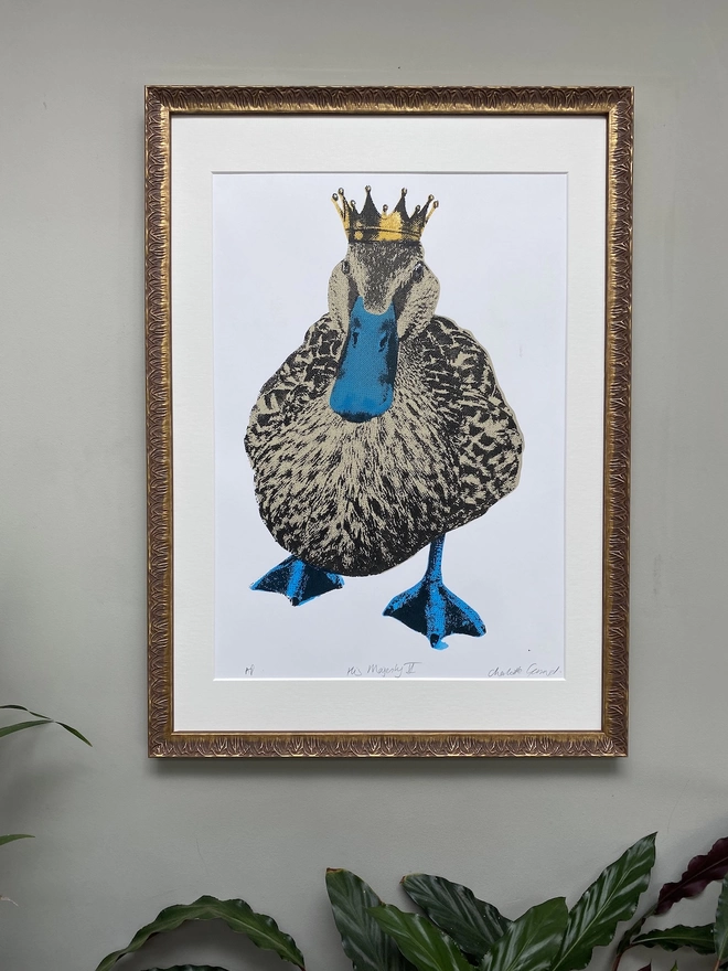 His Majesty Duck screenprint