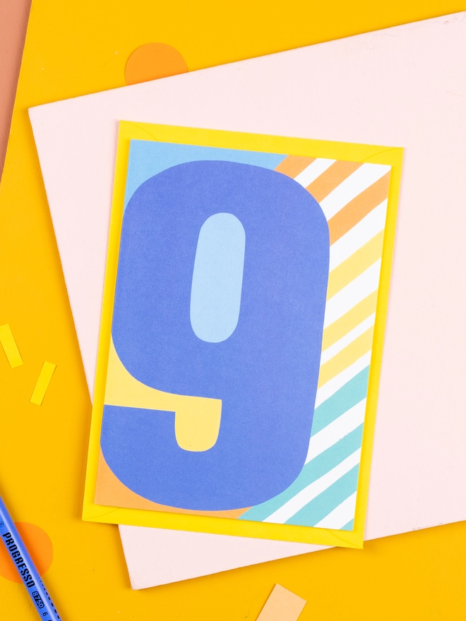 9th birthday card