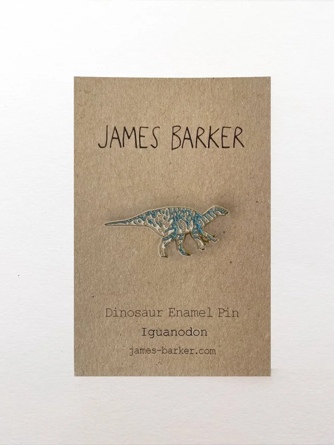 Iguanodon Dinosaur Enamel Pin Badge