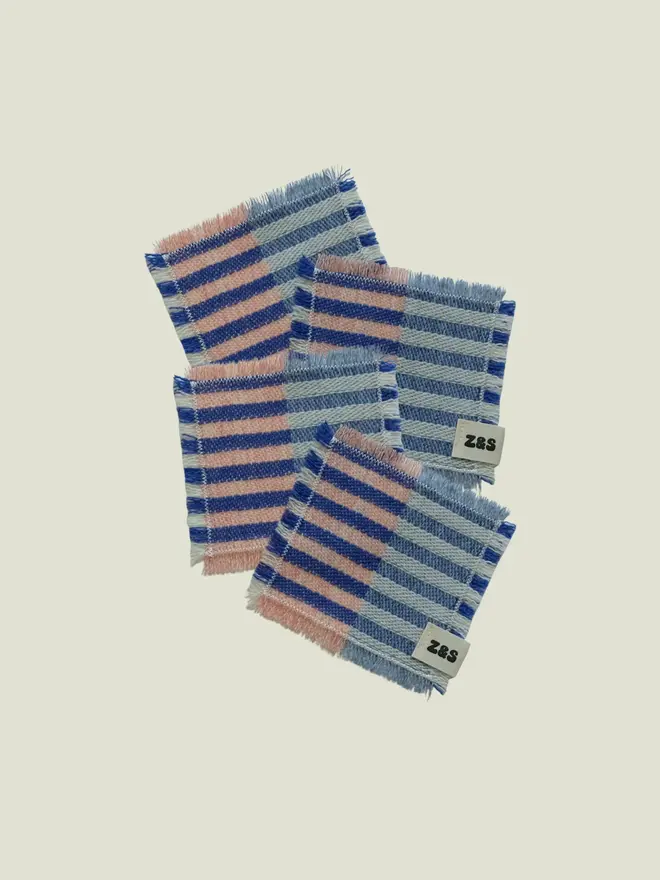 Blueberry Pie Coasters. A set of four coasters.