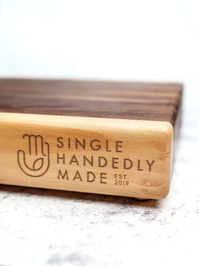 Extra Large Chopping Board, on a marble surface. 