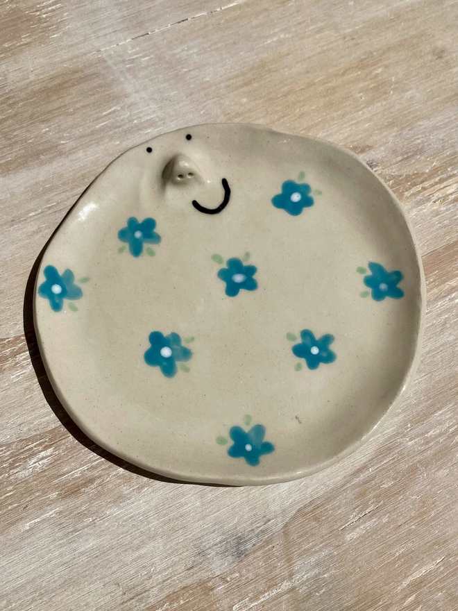 blue buttercup side plate
