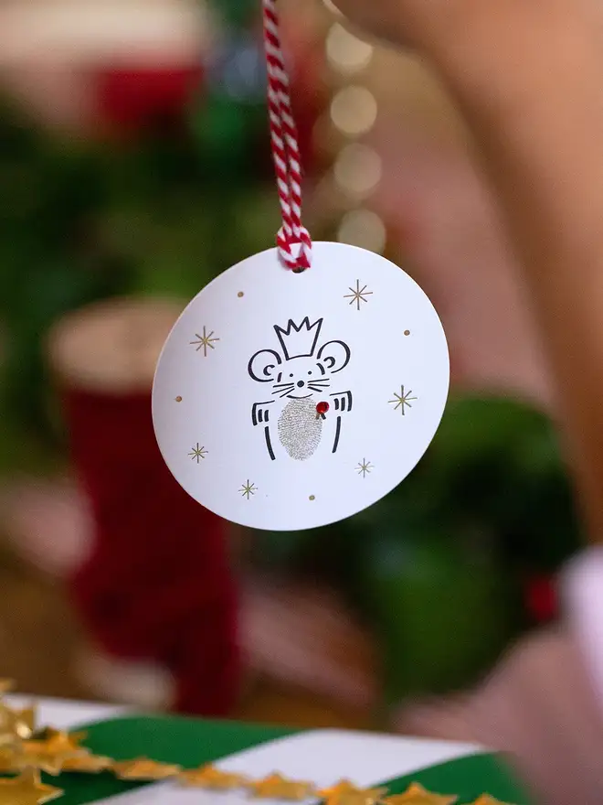 mini christmas gift tag making kit