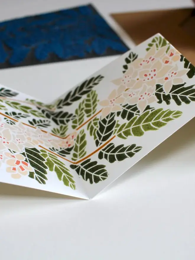 frankincense concertina christmas card