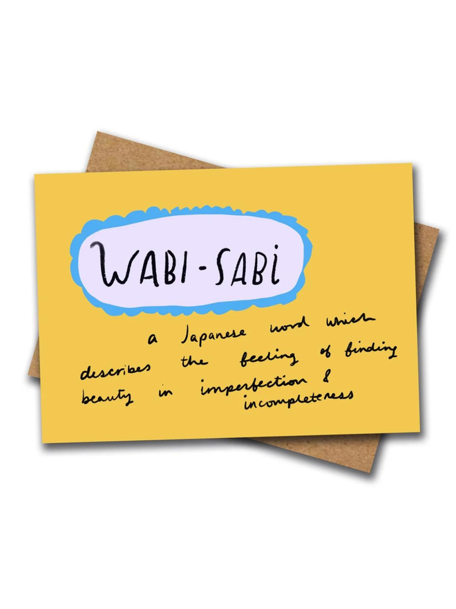 Wabi-Sabi Greetings Card