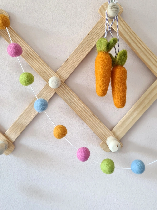 Easter Tree Decoration Plain Hanging Carrot