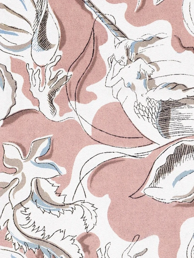 Dali's Mermaid Blush Wallpaper