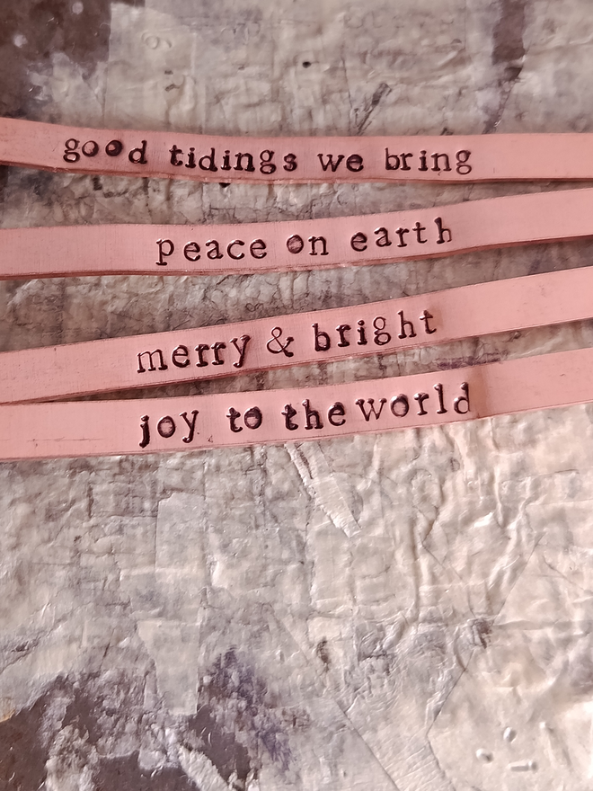 Christmas napkin rings
