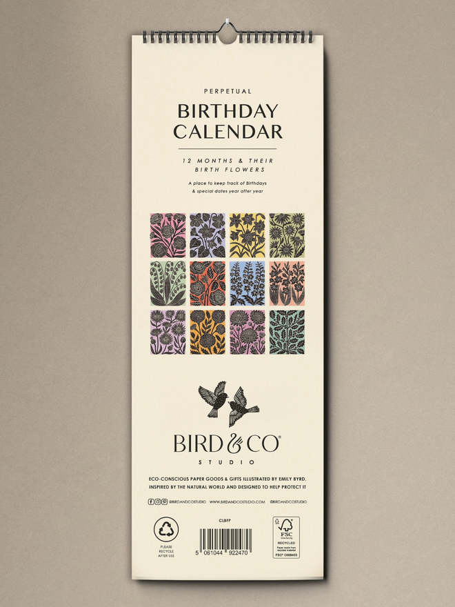 Birthday calendar
