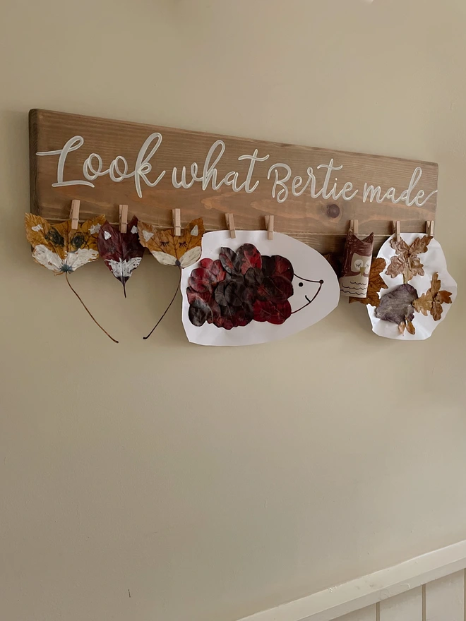 personalised picture display board