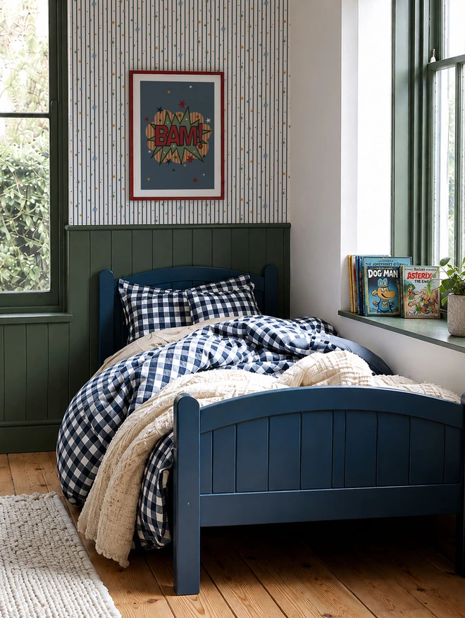 Ducks In A Row Stars and Stripes Twilight in Boys Retro Bedroom