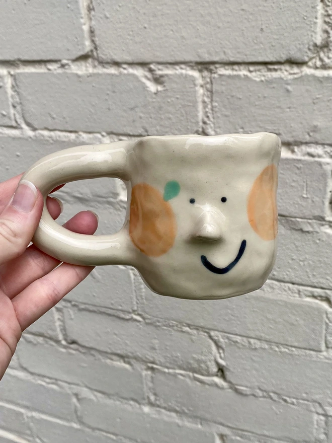 orange mug