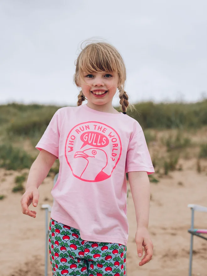 Who Run The World Gulls Kids T-shirt by hello DODO