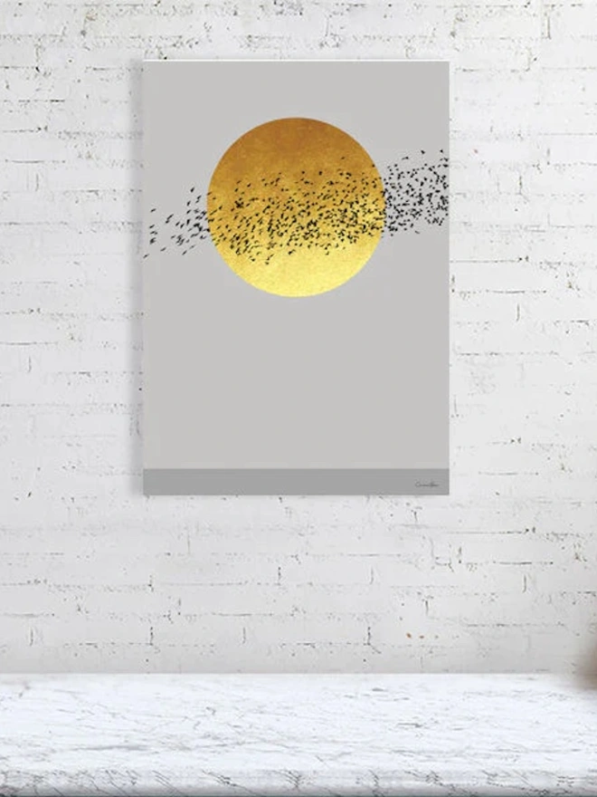 Golden Flock Giclée Print 