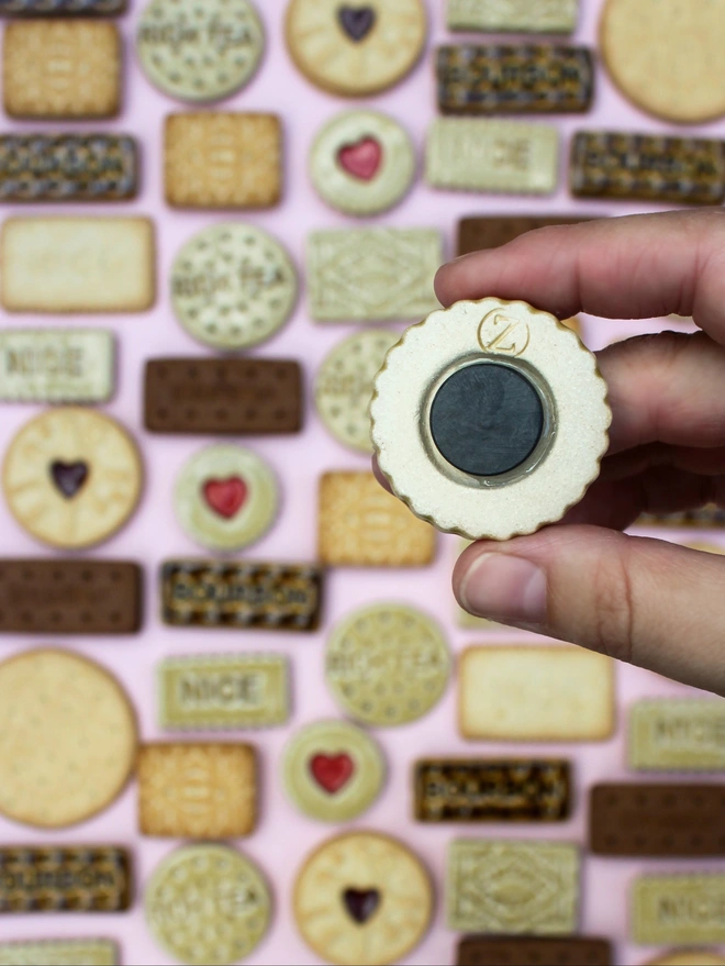 Handmade Ceramic Biscuit Magnets 