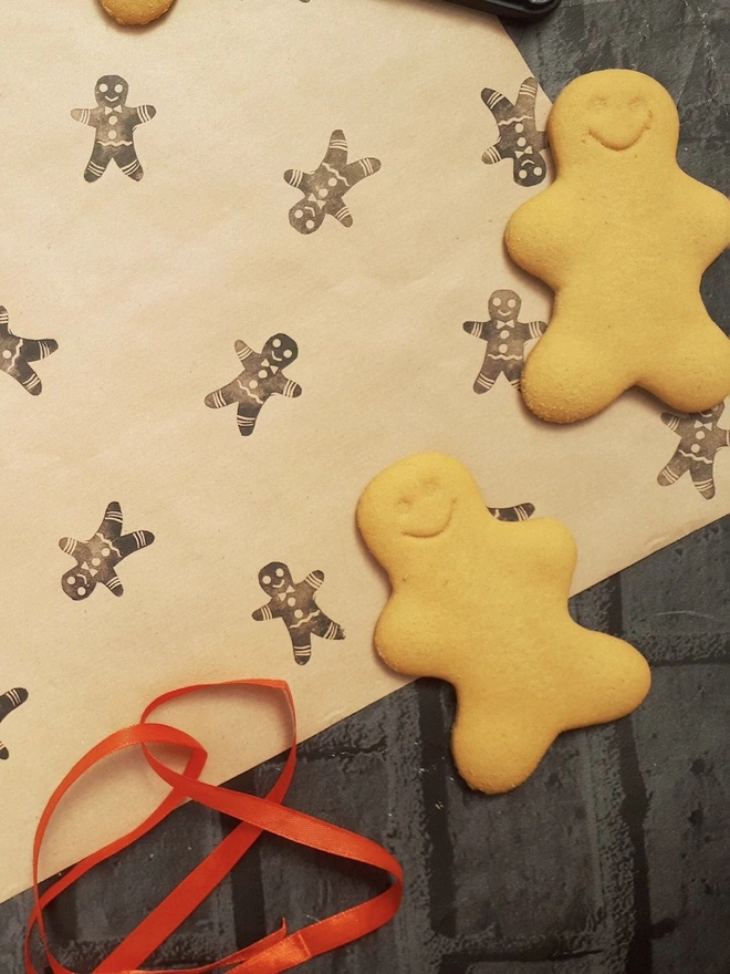 Gingerbread Man Ink Stamp