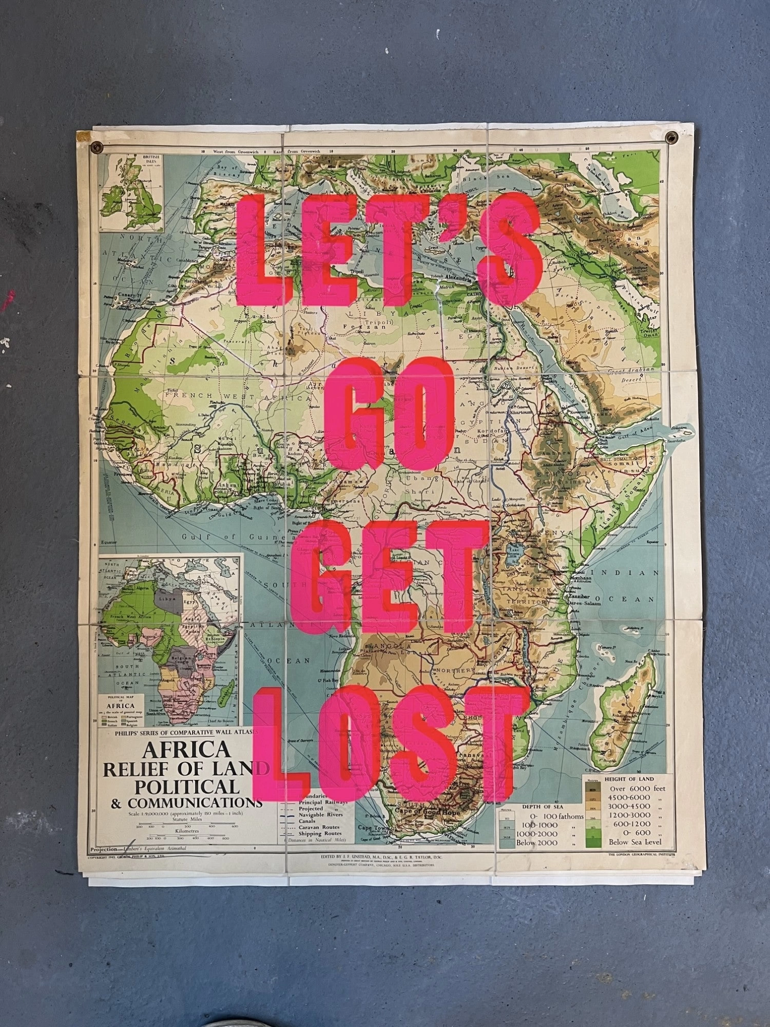 Let's Go Get Lost Together Original Art  