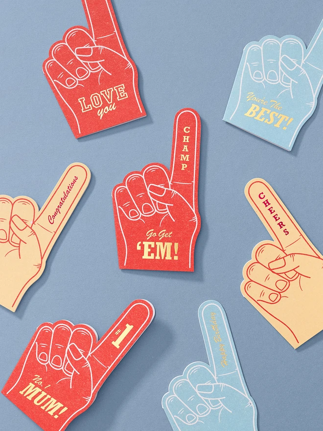 another loop foam finger cards pick and mix