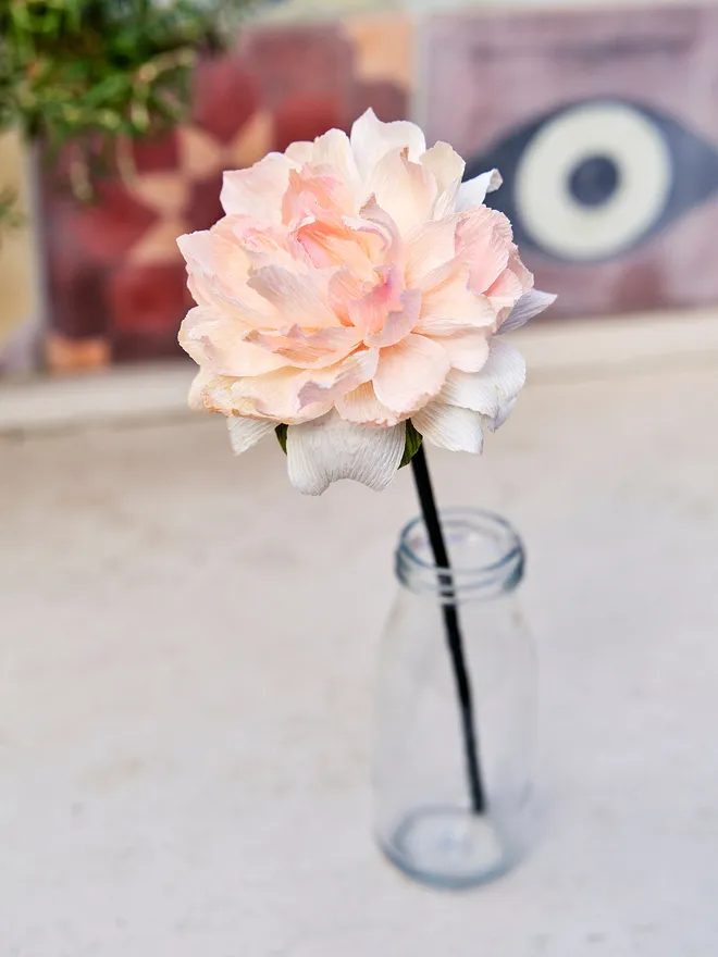 Crepe paper flower