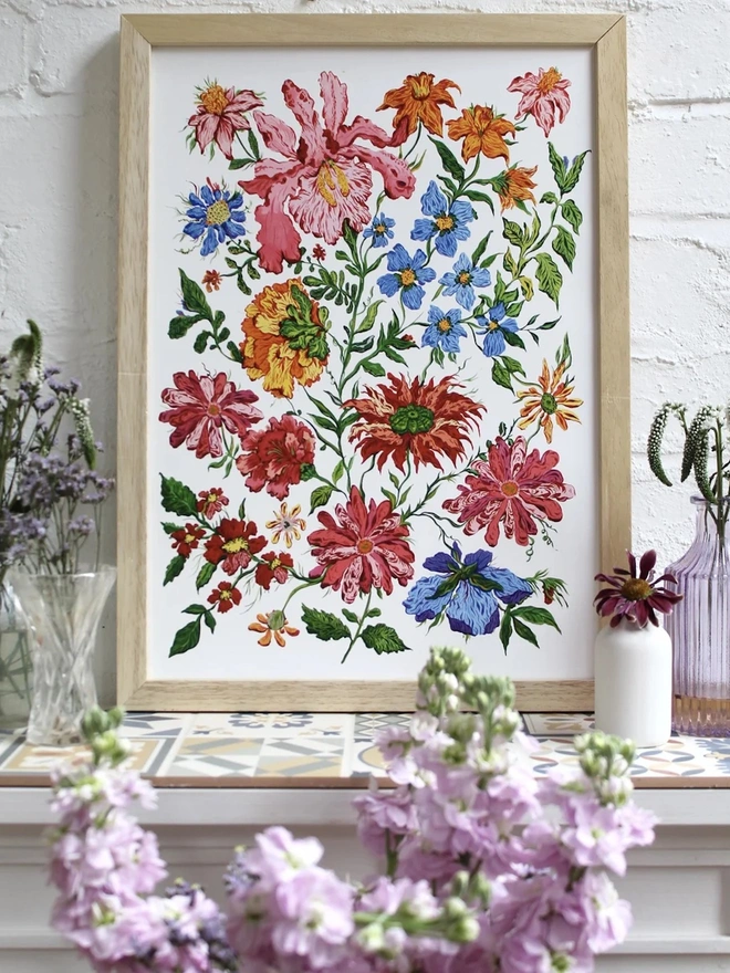 Painted Garden Art Print