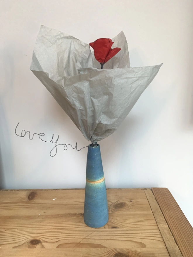 Valentine single rose