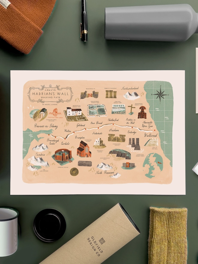 Hadrians Wall Print