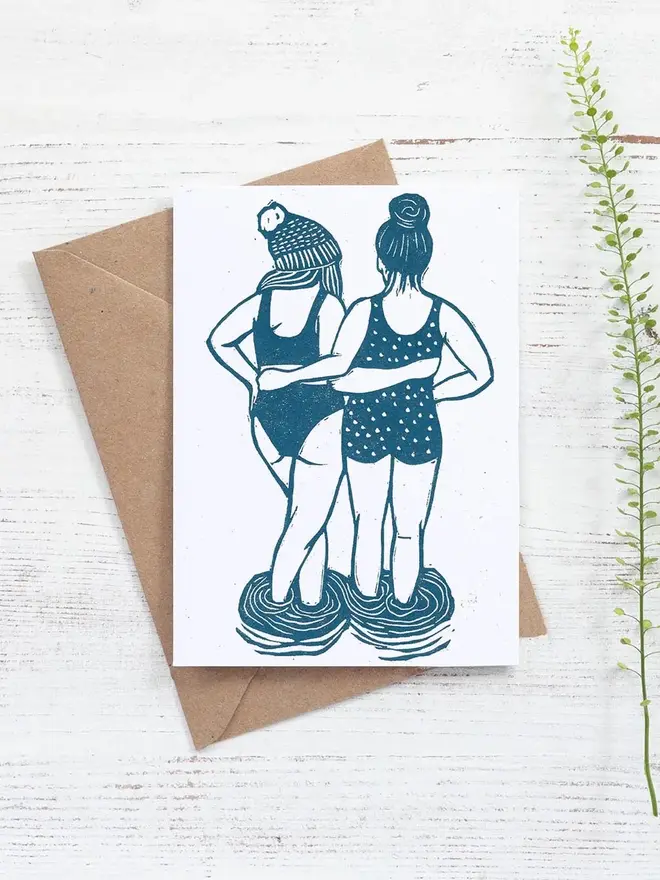 Swim Friends Card
