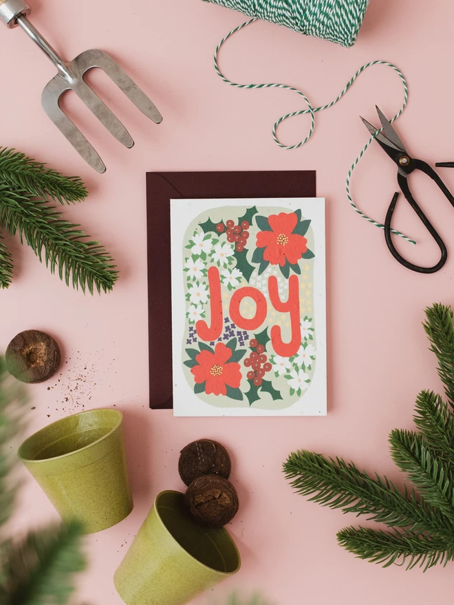 Joy Plantable Christmas Card