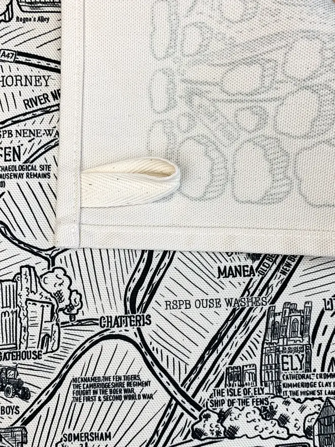 Cambridgeshire tea towel
