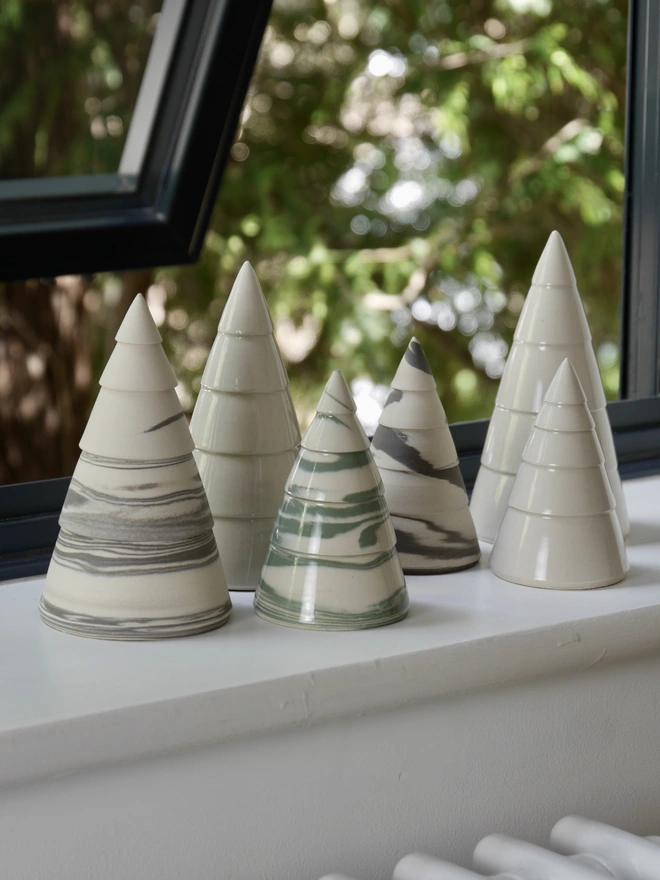 Handmade ceramic christmas tree decoration