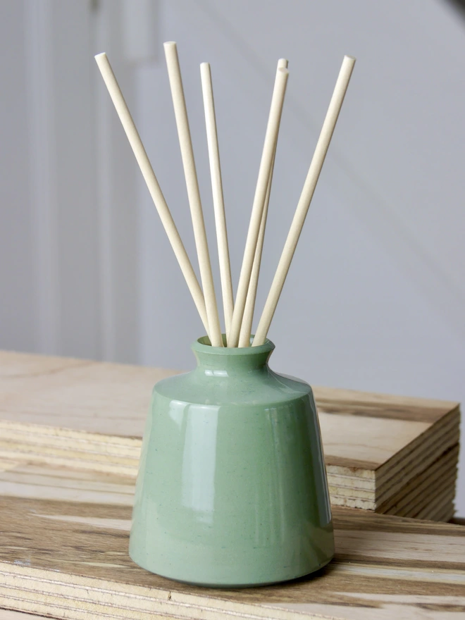 Ceramic Reed Diffuser in green