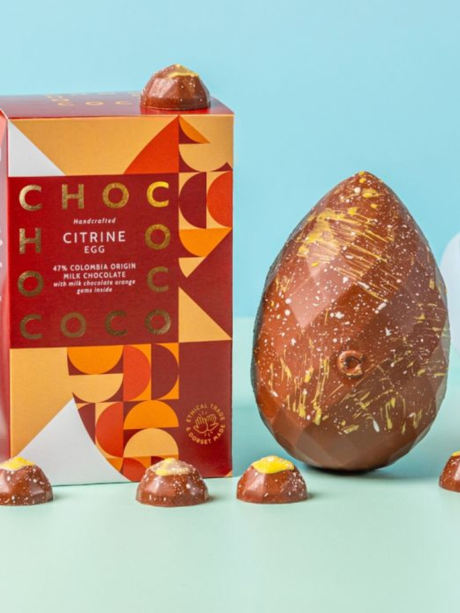 chocolate orange easter egg