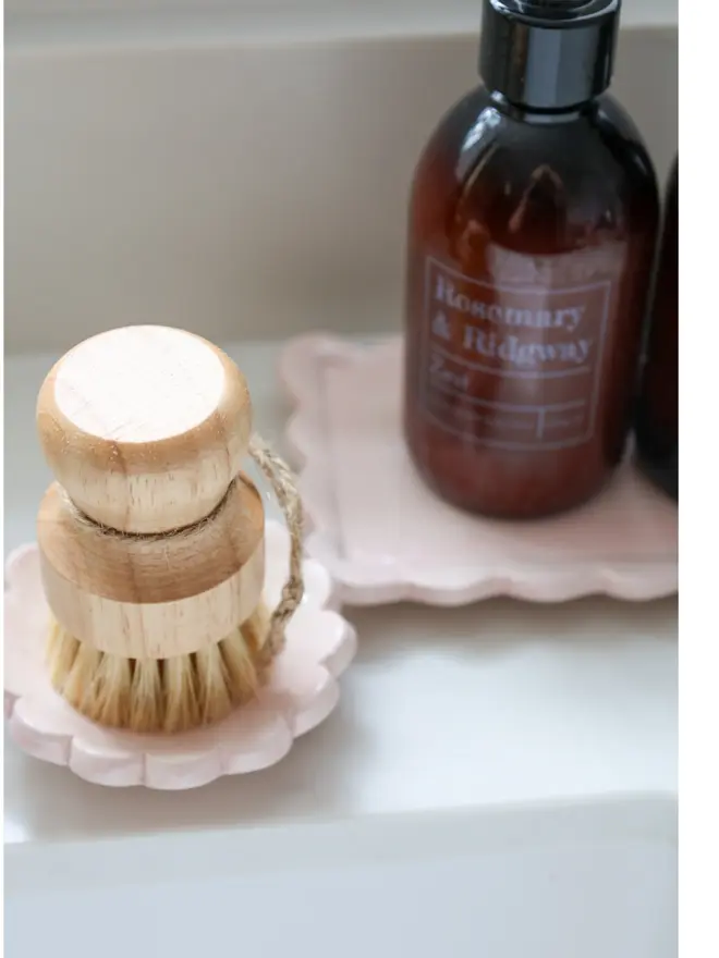Bottle and Brush stands in pink