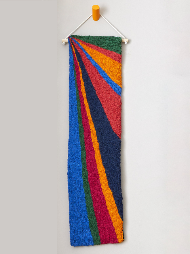 SHARDS OF LIGHT - Hand Tufted Multi Coloured Wall Hanging