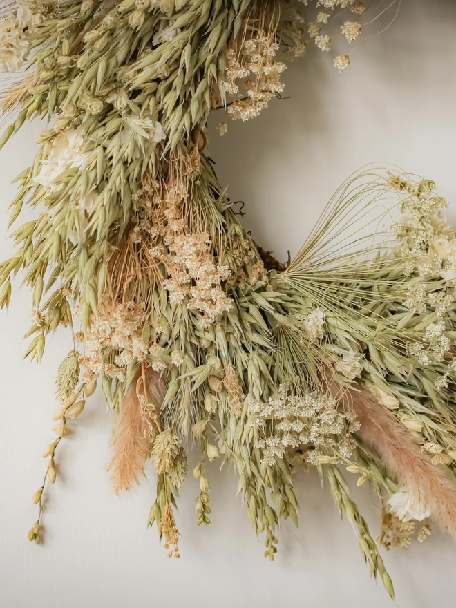 'Merino' Everlasting Dried Wreath 