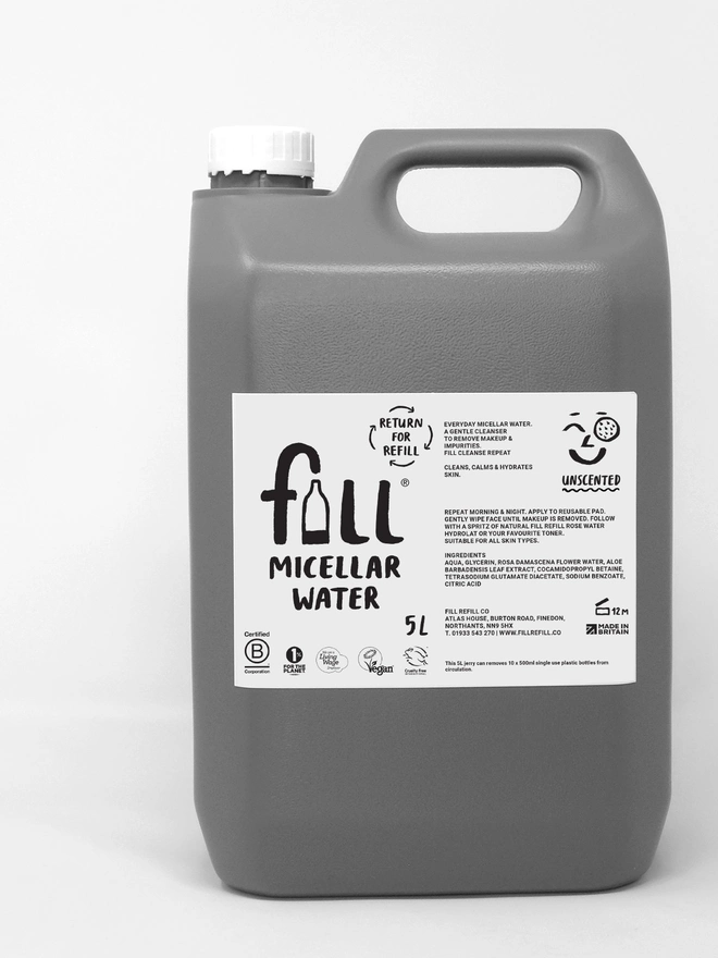 5l tub of micellar water for refill