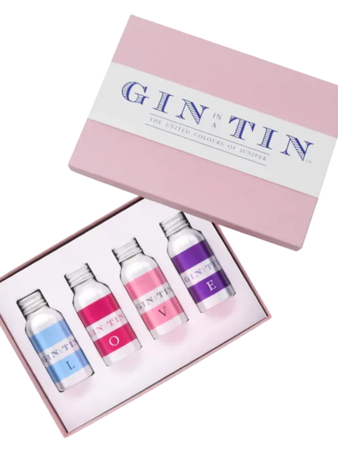 The L.O.V.E. Set Of Gins Gift Set Pink